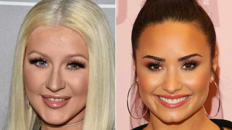 Christina Aguilera and Demi Lovato