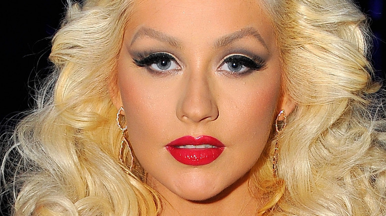 Christina Aguilera posing