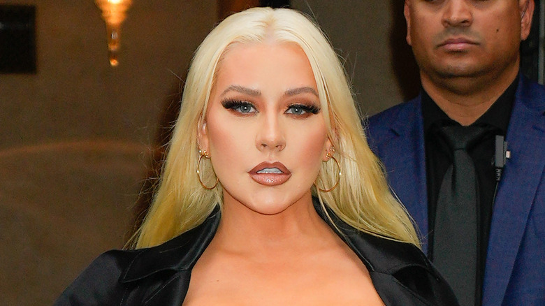 Christina Aguilera blond hair