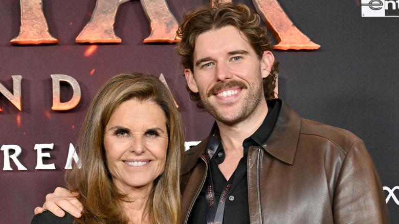Maria Shriver and Christopher Schwarzenegger attend the Global Premiere of 20th Century Studios' "Avatar: Fire and Ash"