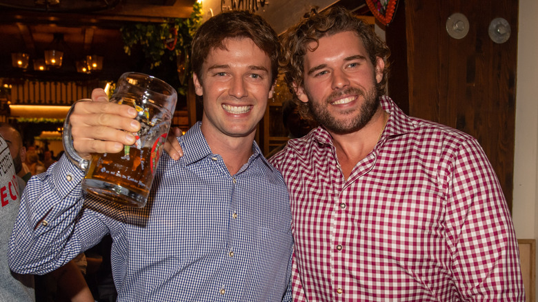 Patrick Schwarzenegger and Christopher Schwarzenegger at the 187th Oktoberfest at Theresienwiese