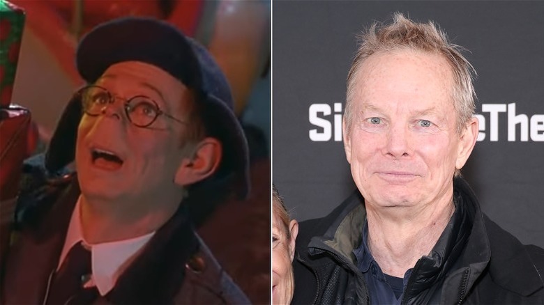 Split image of Bill Irwin as Lou Lou Who and Bill Irwin smiling in 2025.