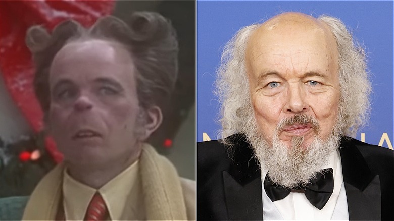 Split image of Clint Howard as Whobris and Clint Howard smiling in 2025