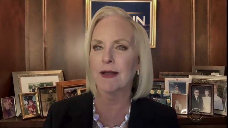 Cindy McCain appearing on The Late Show with Stephen Colbert