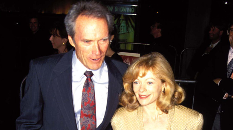 Clint Eastwood and Frances Fisher at "Sunset Blvd" Los Angeles Premiere