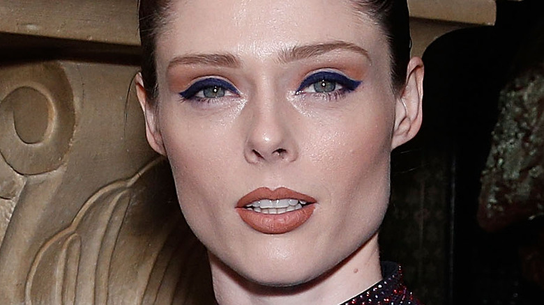 Coco Rocha looking into the camera