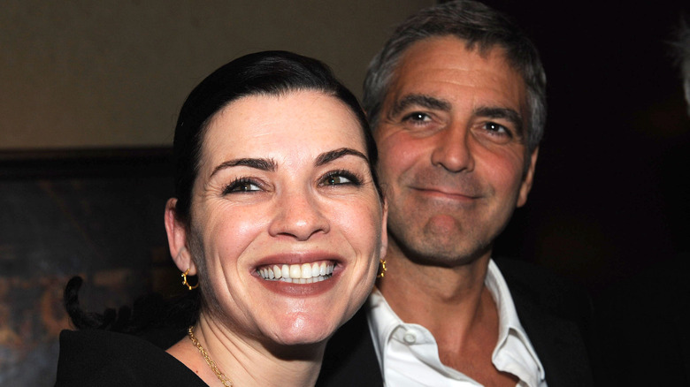 Julianna Margulies and George Clooney