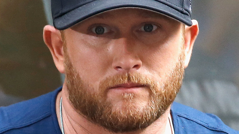 Cole Swindell looking serious