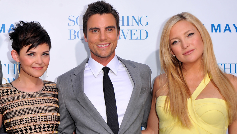 Ginnifer Goodwin, Colin Egglesfield, and Kate Hudson posing at the 'Something Borrowed' premiere