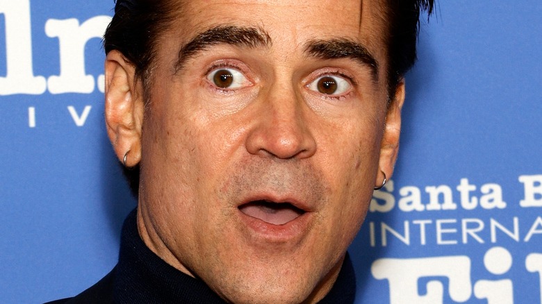 Colin Farrell mouth open