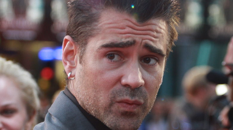 Colin Farrell pursed lips