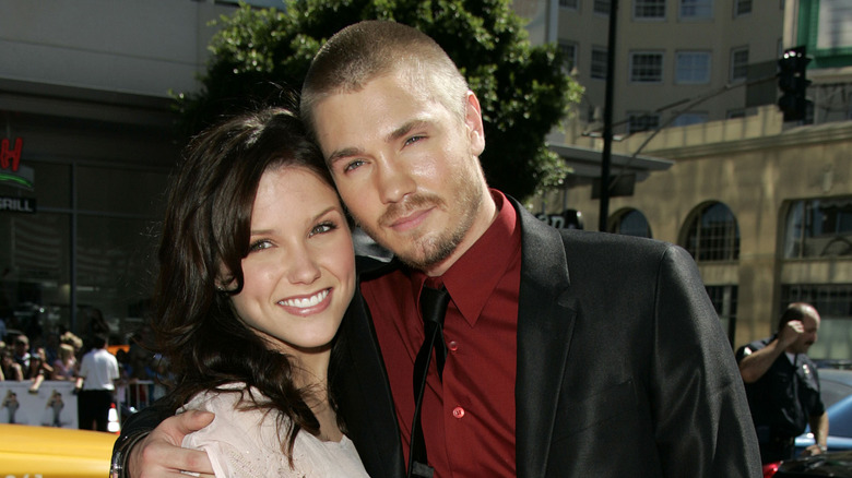 Sophia Bush and Chad Michael Murray smiling