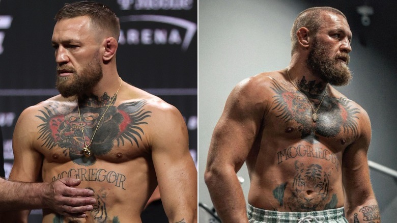 Conor McGregor flexing