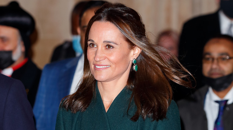 Pippa Middleton wearing green