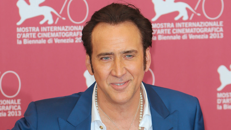 Nicolas Cage smiling