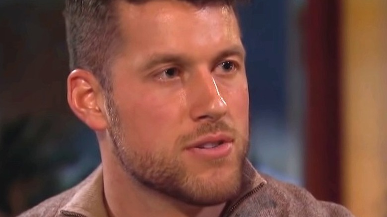 Clayton Echard looking upset