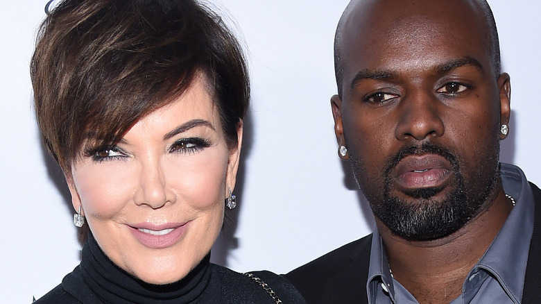 Kris Jenner, Cory Gamble, looking right 