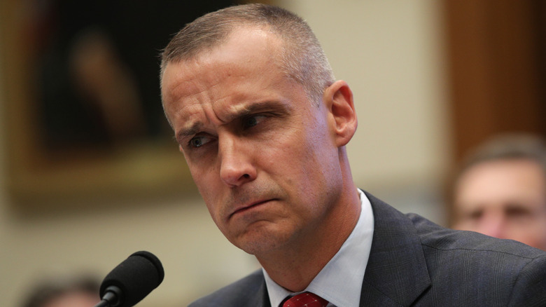 Corey Lewandowski pictured at a hearing.