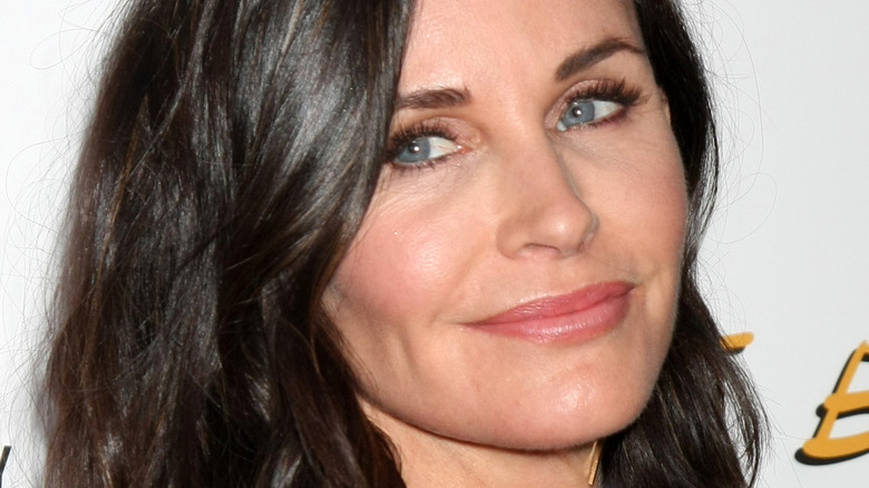 Courteney Cox poses on the red carpet