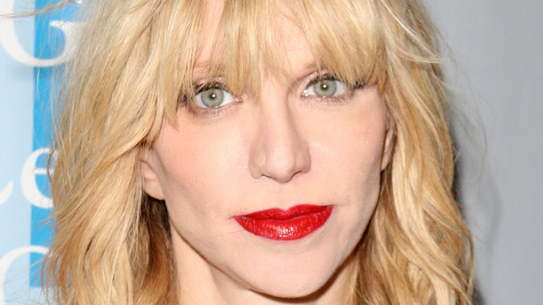 Courtney Love gazing in front