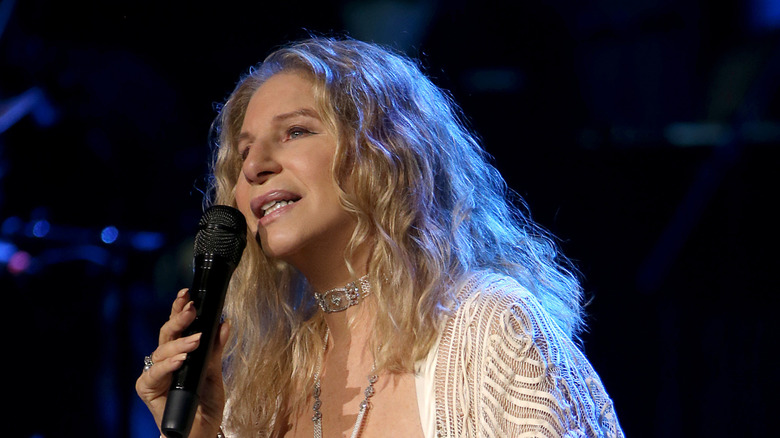 Barbra Streisand performing