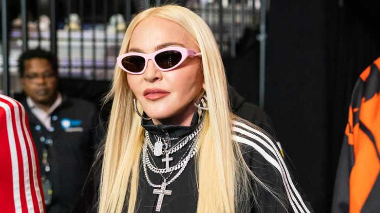 Madonna walking