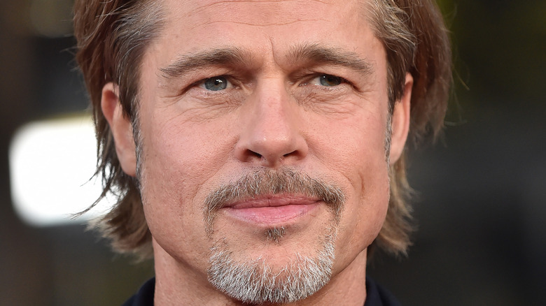 Brad Pitt with gray beard