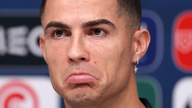 Cristiano Ronaldo frown