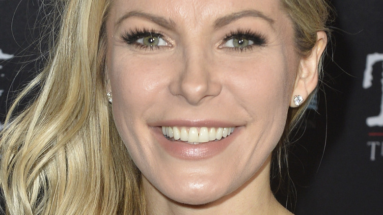 Crystal Hefner smiling, March 2020