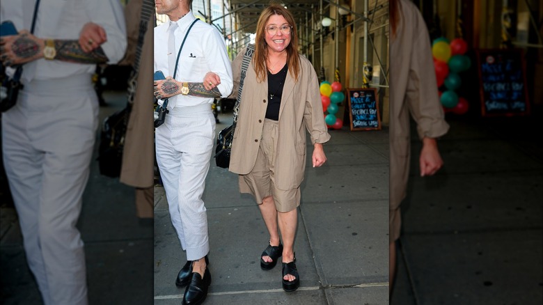 Rachael Ray walking in New York City in 2025.