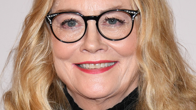 Cybill Shepherd wearing glasses