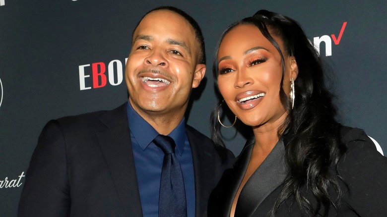 Cynthia Bailey and Mike Hill smiling