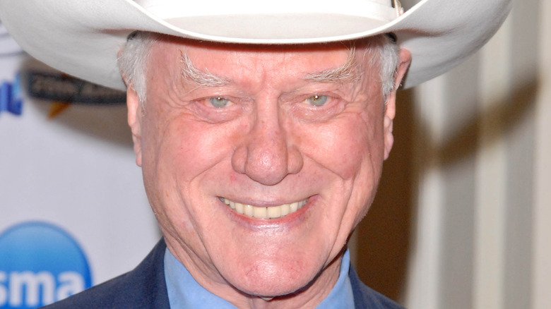 Larry Hagman smiling