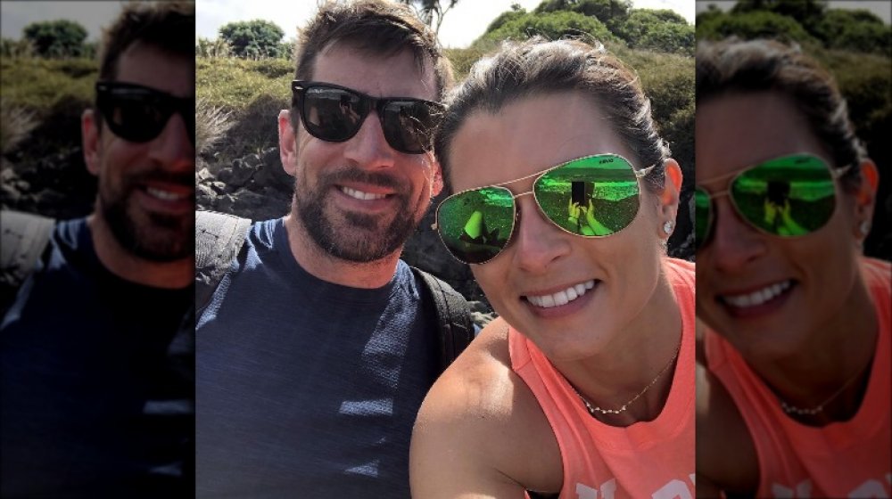 Aaron Rodgers and Danica Patrick 