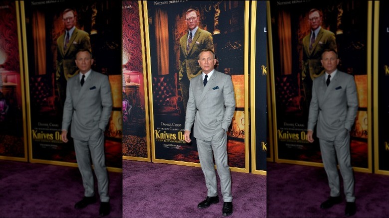 Daniel Craig laughing at event