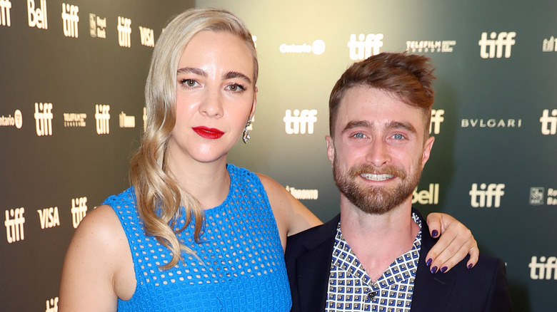 Erin Darke Daniel Radcliffe posing together