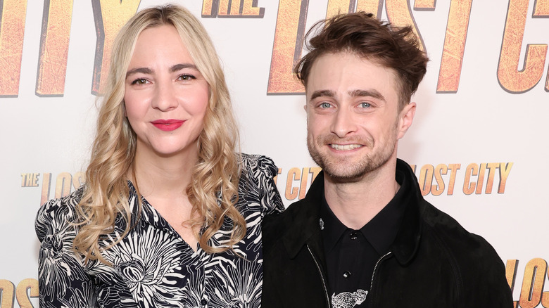 Erin Darke and Daniel Radcliffe posing