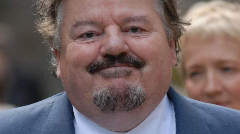 Robbie Coltrane smiling
