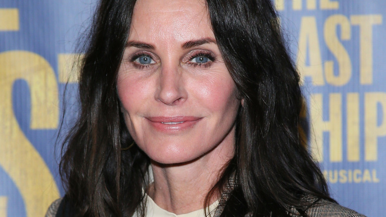 Courtney Cox attending a play in 2020