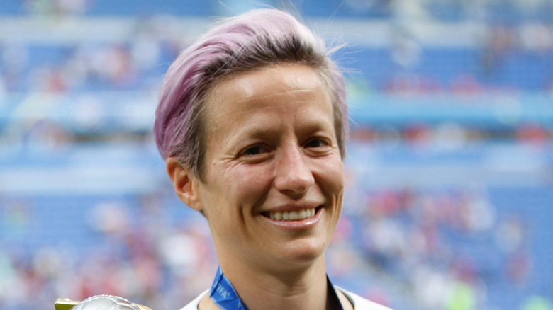 Megan Rapinoe smiling
