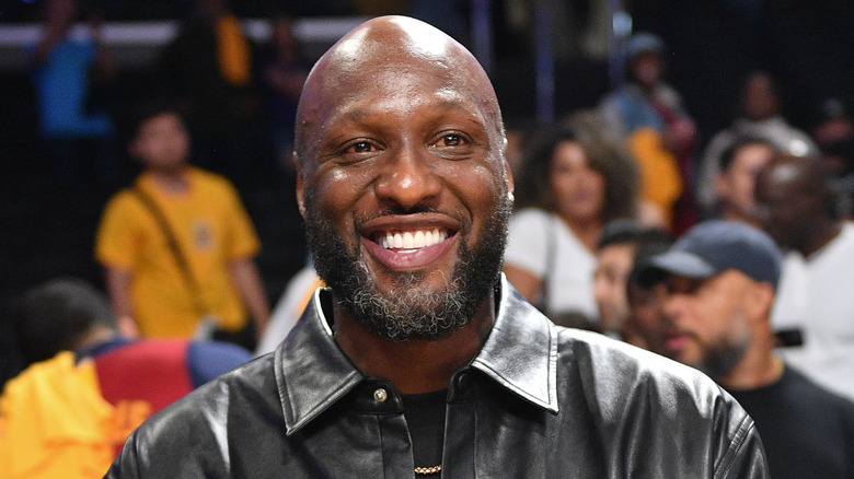 Lamar Odom smiling