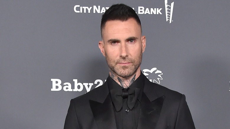 Adam Levine posing at an event