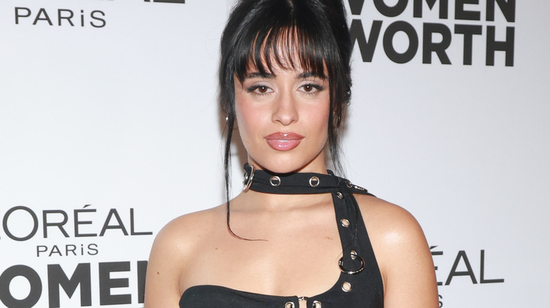 Camila Cabello posing at an event