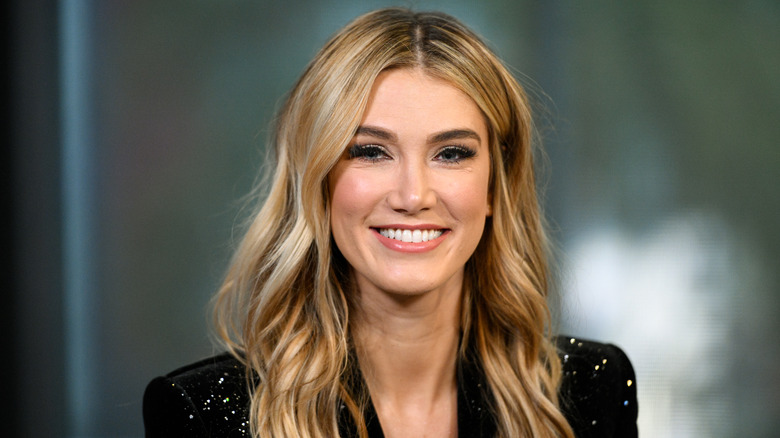 Delta Goodrem smiling