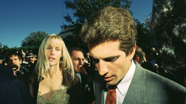 Daryl Hannah with John F. Kennedy Jr. at Edward Kennedy Jr.'s 1993 wedding