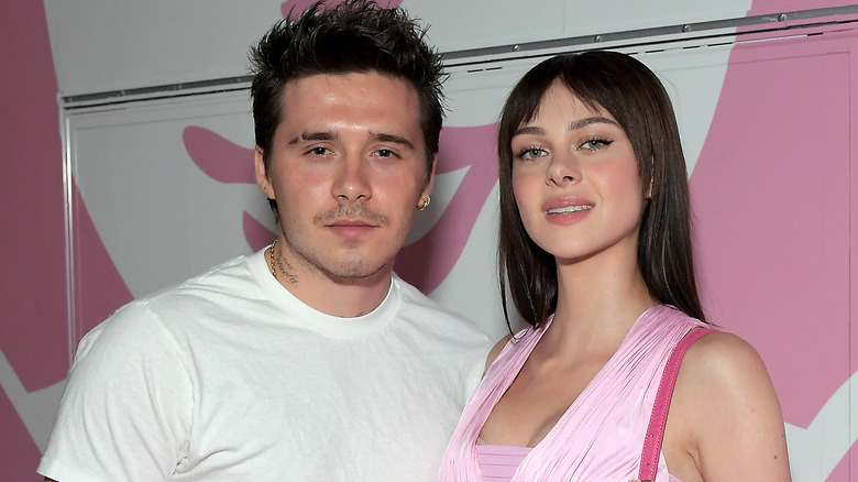 Brooklyn Beckham and Nicola Peltz pose together