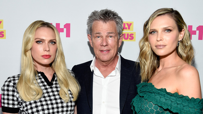 David Foster with daughters Erin and Sara
