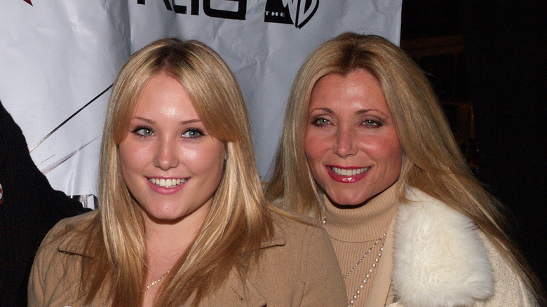 Hayley Hasselhoff and her mother, Pamela Bach