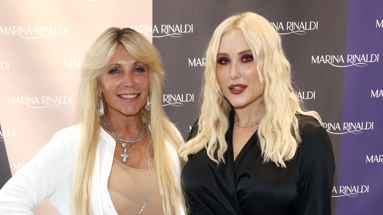 Pamela Bach and Hayley Hasselhoff attend a 2018 Marina Rinaldi event
