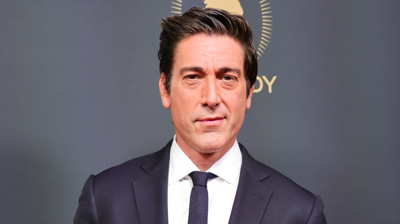 David Muir posing at a Peabody event.